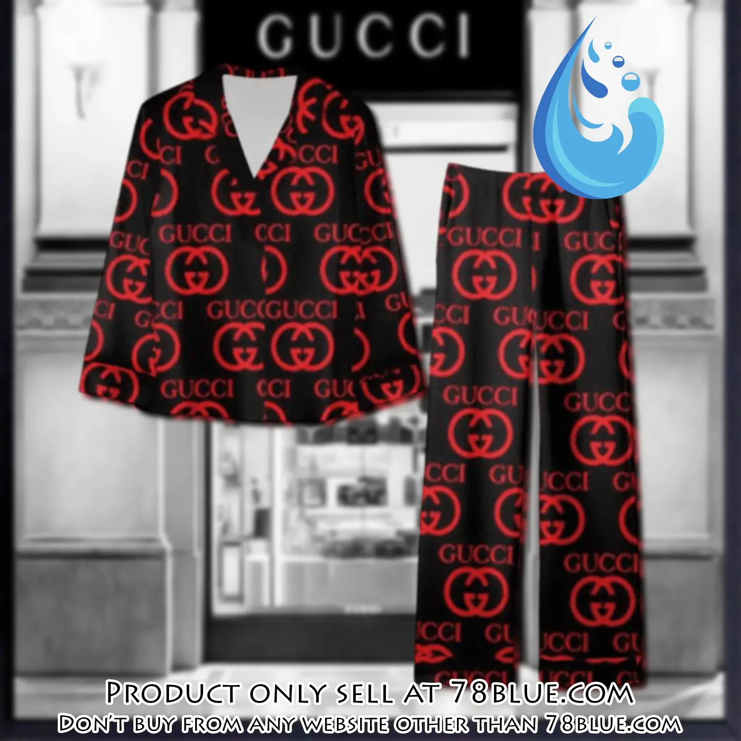 Trending luxury gc satin pajama set pjs1063 78b2034298